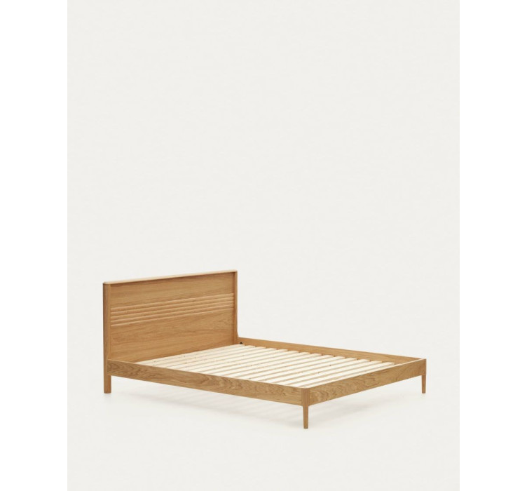 Ліжко Lenon N0100012MM46 з масиву дуба та дубового шпону, 180 x 200 см6